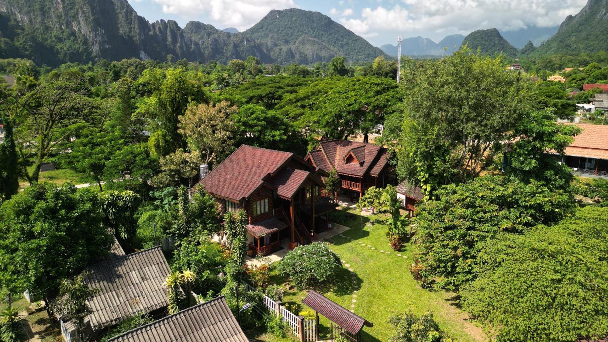 Namsong Bridge Bungalows Vang Vieng Exteriör bild